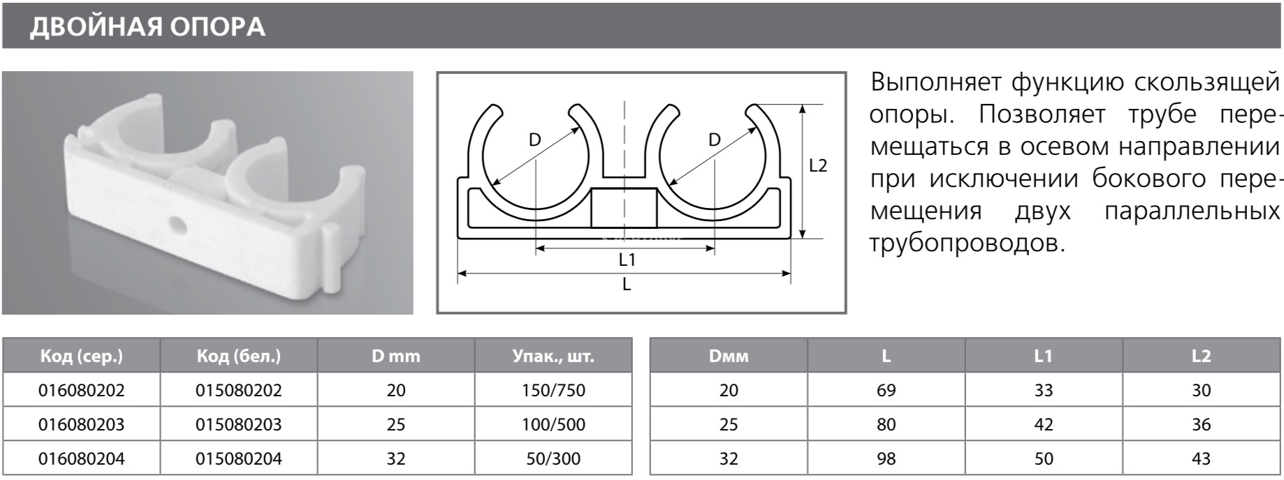 Двойная длина. Опора клипса для труб диаметр 20 мм. Опора с защелкой для полипропиленовых труб 20. Двойная опора 25 Tebo. Шаг крепления полипропиленовых труб 20 мм.