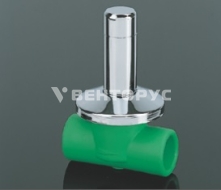 40890 Aquatherm Вентиль Fusiotherm green pipe под штукатурку длинный 25 мм