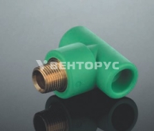 Тройник Aquatherm Fusiotherm green pipe с наружной резьбой