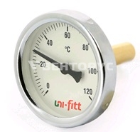 Термометр биметаллический аксиальный UNI-FITT