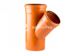 RTP Beta Orange Тройник наружной канализации 45°