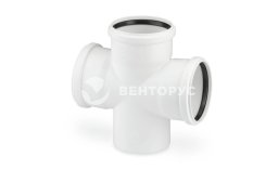 RTP Beta ELITE Крестовина канализационная одноплоскостная 87° 110x110x50 мм