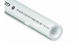 RTP Alpha Труба PP-R/GF/PP-R SDR 7,4 со стекловолокном PN20 63х8,6 мм, 2 метра, белая