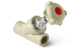Pro Aqua PP-R Клапан (вентиль) косой 32 серый