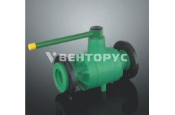 Кран шаровый PP фланцевый Aquatherm Fusiotherm green pipe