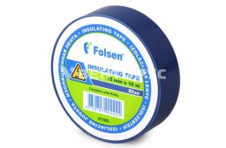 012502 Folsen Изоляционная лента ПВХ 19 мм x 20 м, синяя