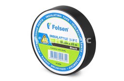 011504 Folsen Изоляционная лента ПВХ 15 мм x 10 м, черная