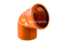 RTP Beta Orange Отвод наружной канализации 67° 110 мм