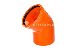 RTP Beta Orange Отвод наружной канализации 45° 110 мм