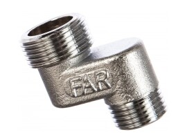 FAR Эксцентрический фитинг НР-НР 3/4"x1/2" 20 мм, хром