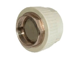RTP Alpha Муфта комбинированная под ключ PP-R 63х2" ВР серая