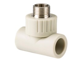 RTP Alpha Тройник комбинированный PP-R 20х1/2" НР серый