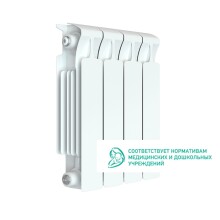 Радиатор биметаллический RIFAR Monolit 350, 4 секции, 552 Вт