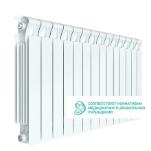 Радиатор биметаллический RIFAR Monolit 500, 14 секций, 2674 Вт