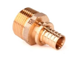 Rehau Переходник с наружной резьбой RAUTITAN 25-R 1" MX, латунь
