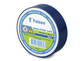 013512 Folsen Изоляционная пламягасящая лента Premium 19 мм x 33 м, синяя