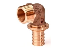 Rehau Угольник-переходник с наружной резьбой RAUTITAN 20-R 1/2" RX+, бронза