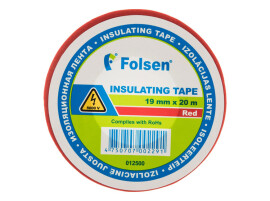 011500 Folsen Изоляционная лента ПВХ 15 мм x 10 м, красная