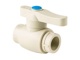 RTP Alpha Кран шаровой стандарт PP-R 25 рычаг, серый