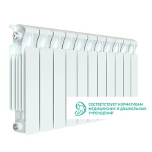 Радиатор биметаллический RIFAR Monolit 350, 11 секций, 1518 Вт