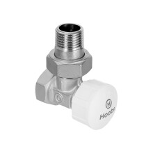 Hoobs Клапан термостатический, с преднастройкой, угловой 1/2" x 1/2"ЕК