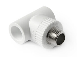 Pro Aqua PP-R Тройник комбинированный НР 20x3/4" белый