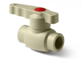 Pro Aqua PP-R Шаровой кран с ручкой-бабочкой Standard 20 серый