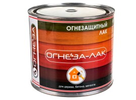 Лак огнезащитный ОГНЕЗА-ЛАК-ОД глянцевый, банка 2,4 л