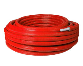 Труба в изоляции K-FLEX SOLID ISOLINE R 6 PE-RTII/Al/PE-RTII 20x2.0 мм, бухта 10 м, красная
