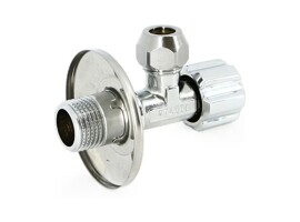 UNI-FITT Вентиль Н-обж 1/2" x 10 мм  для подключения бачков / смесителей
