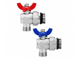 Varmega Комплект шаровых кранов для коллектора НР 1"x3/4" угловые