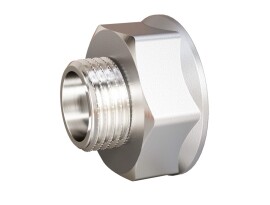 LD Переходник НВ DN 25x15, 1"x1/2", никелированный
