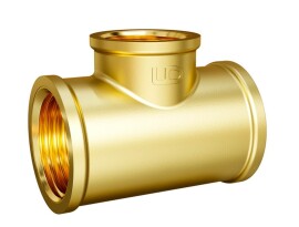 LD Тройник латунный переходной ВР DN 20x15x20, 3/4"х1/2"х3/4" 