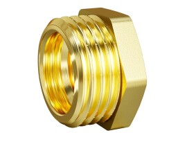 LD Футорка латунная НВ DN 15x8, 1/2"x1/4"