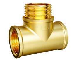 LD Тройник латунный переходной ВР-НР-ВР DN 15, 1/2"