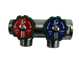 ONE PLUS Коллектор хромированный 3/4"x1/2"х2