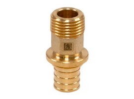Rehau Переходник с наружной резьбой RAUTITAN 16-R 1/2" MX, латунь