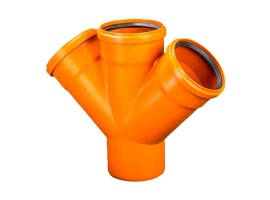 Lammin Крестовина наружной канализации 110x110x110/45° 