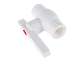 Lammin Кран шаровой PP-R 20 белый