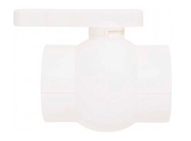 Lammin Кран шаровой PP-R PREMIUM 50 белый