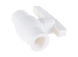 Lammin Кран шаровой PP-R 25 белый