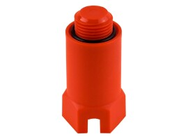 Motusline Заглушка монтажная длинная 1/2" красная