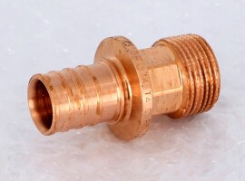 Rehau Переходник с наружной резьбой RAUTITAN 40-R 1.1/4" RX+, бронза
