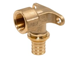 Rehau Угольник настенный с внутренней резьбой RAUTITAN 25-Rp 3/4" MX, латунь