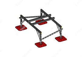 Fachmann Опорная конструкция SOLID FOOT FM.1205.938.001 на 4 опорах, 1500x1000 мм