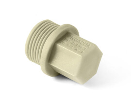 Pro Aqua PP-R Заглушка резьбовая 20x1/2" серая