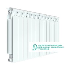 Радиатор биметаллический RIFAR Monolit 500, 13 секций, 2483 Вт