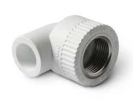 Pro Aqua PP-R Угольник комбинированный ВР 25x3/4" белый