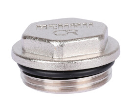 Rehau Заглушка для коллектора RAUTITAN НР 3/4" MX, латунь хром.