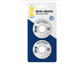 RTP Sanfix ФУМ-лента 12х0,075х12000х0,3, блистер по 2 шт
